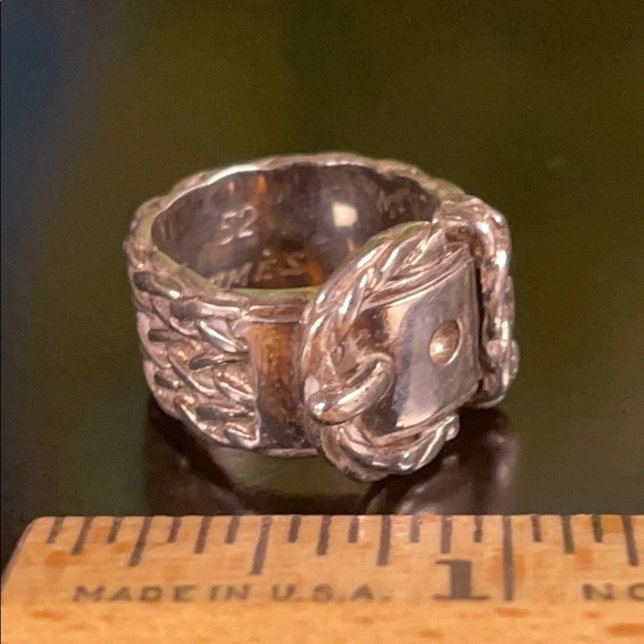 WOW POSHMARK - Authentic Hermès Sterling Silver Belt Buckle Ring - Picture 7 of 16